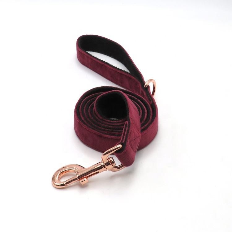 Corduroy pet leash